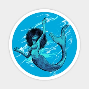 Blue Mermaid Magnet